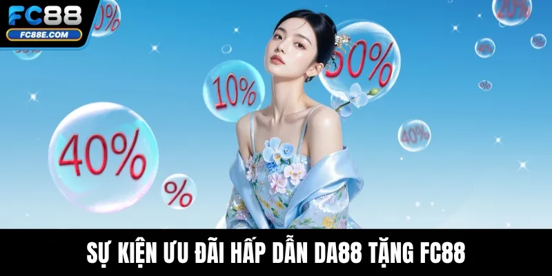 Sự kiện ưu đãi hấp dẫn DA88 tặng FC88